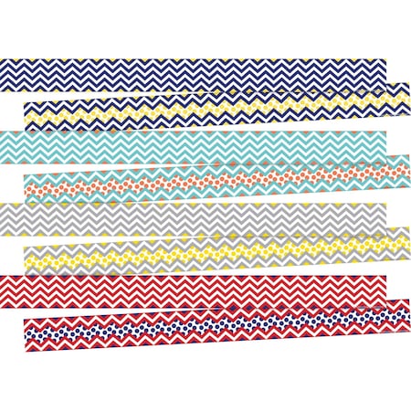 Barker Creek Chevron Trimmer Set of 4 designs, 48/set 3530